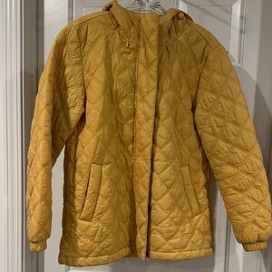 Madewell Mustard Quilted Puffer Jacket